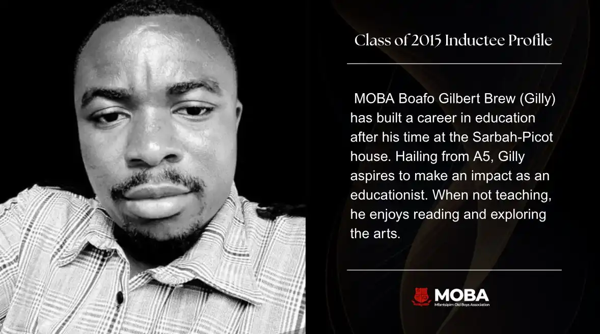Image from Mfantsipim Old Boys Association: MOBA 2015 INDUCTION 🔴⚫️ From Mfantsipim to MOBA On 26th July 2025, ...