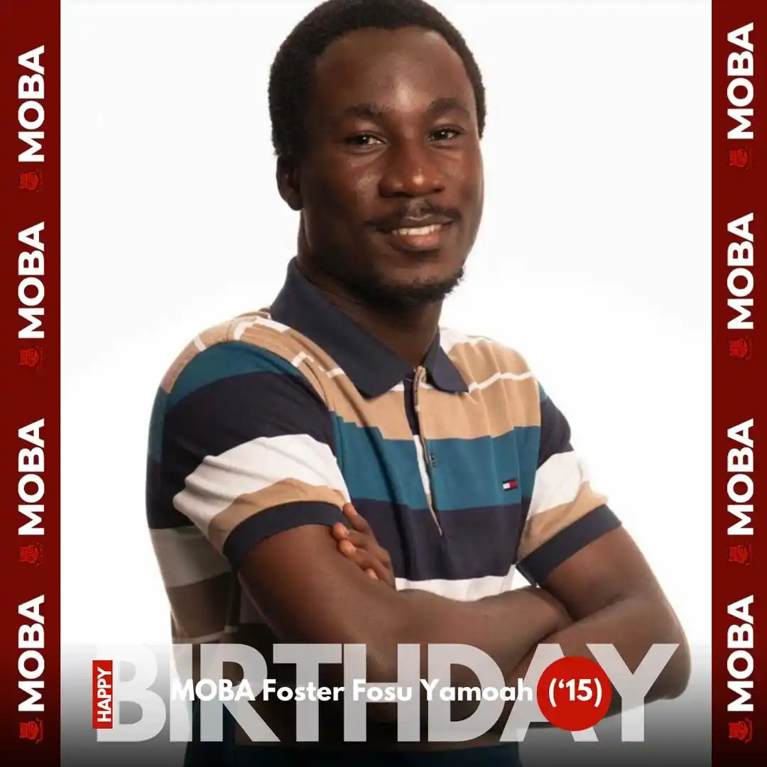 Image from Mfantsipim Old Boys Association: MOBA BIRTHDAYS 🔴⚫️  Happy Birthday MOBA Foster Fosu Yamoah of the MOB...