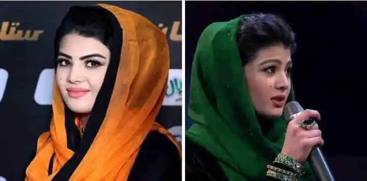 Image from د غورځنګ میډیا✌️PTM Updates): وایي وطن کې اوس امنیت راغلی. افغان سندرغاړې زلاله هاشمي په کابل کې تښ...