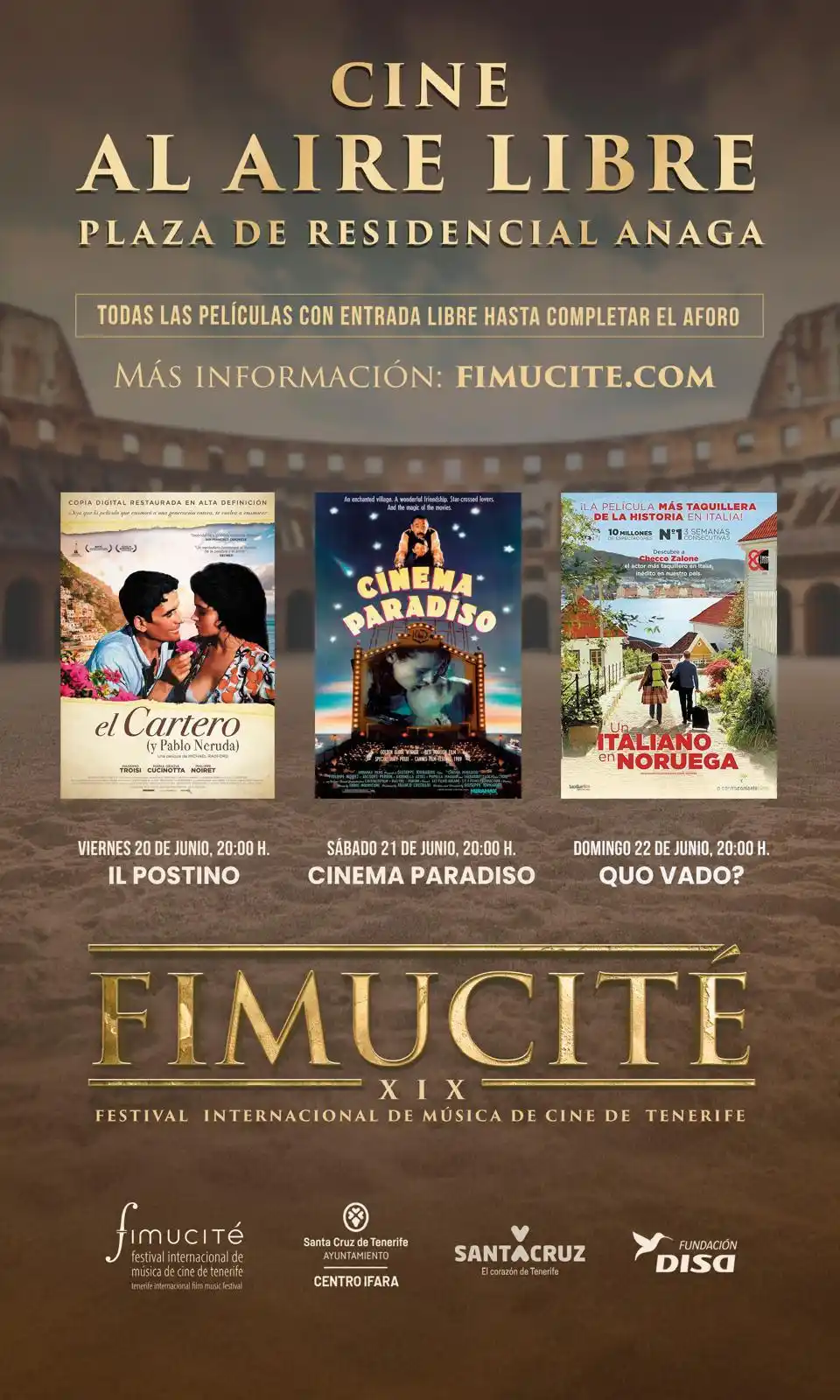 Image from Prensa - Ayuntamiento de Santa Cruz de Tenerife: 👉🏽 *Santa Cruz lleva la magia del cine a las noches de verano de Res...