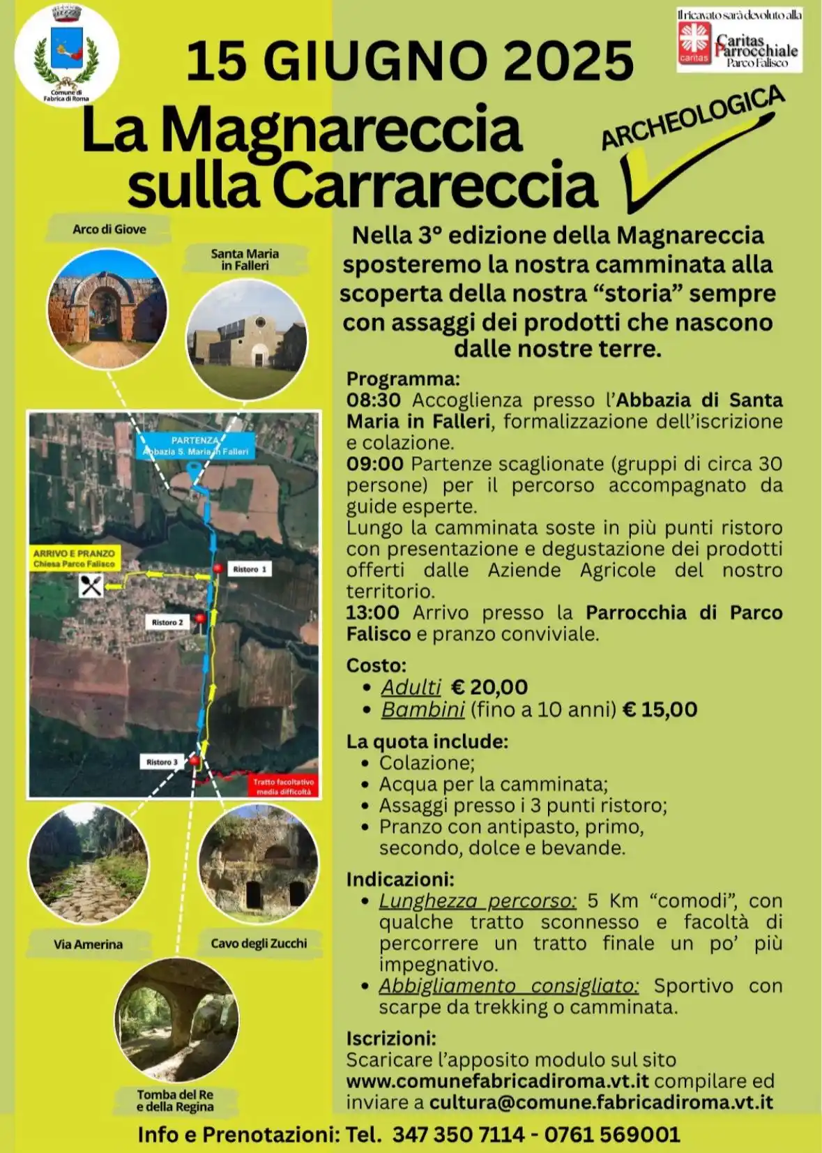 Image from Comune di Fabrica di Roma: 🚶‍♂️‍➡️🚶‍➡️🌳 3^ Edizione della "Magnareccia sulla Carrareccia" tra ...