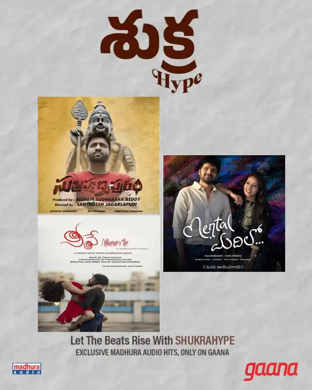 Image from Madhura Audio: 3 tracks. 1 mission: Set your weekend Mood <a class="text-blue-500 hov...