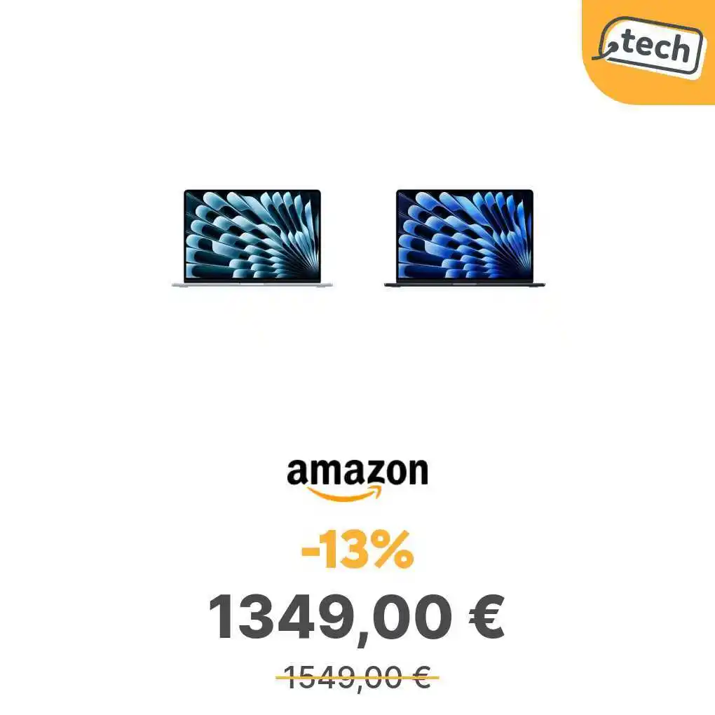 Image from offerte.club: *Apple MacBook Air 15" con chip M4 (2025): 16GB RAM, 256GB SSD*  👉 ht...