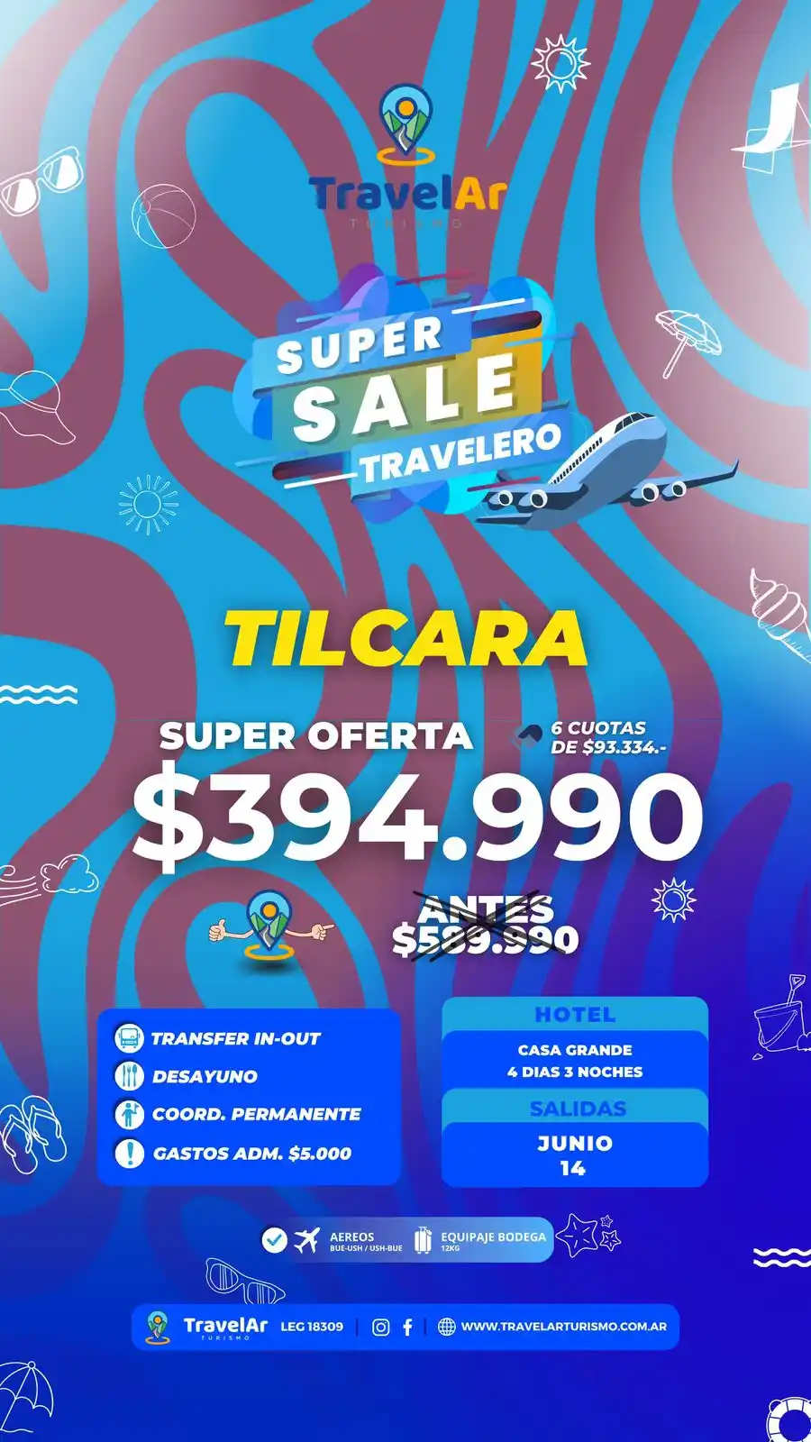 Image from SoyPaulaviajes: *ATENCION* 🚨 Promo de Sábado por la tarde 🥳 Seguimos con la locur...