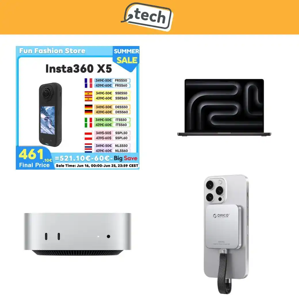 Image from offerte.club: *📱BEST OF TECH* Una selezione tra le offerte odierne   *Insta360 X5 f...