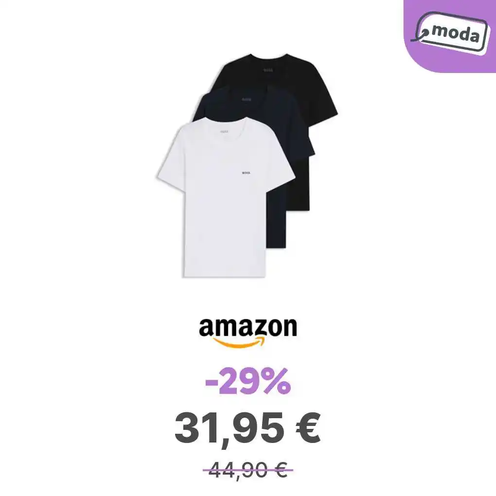 Image from offerte.club: *BOSS T-Shirt RN 3p Classic Maglietta, Open Miscellaneous 984, XXL Uom...