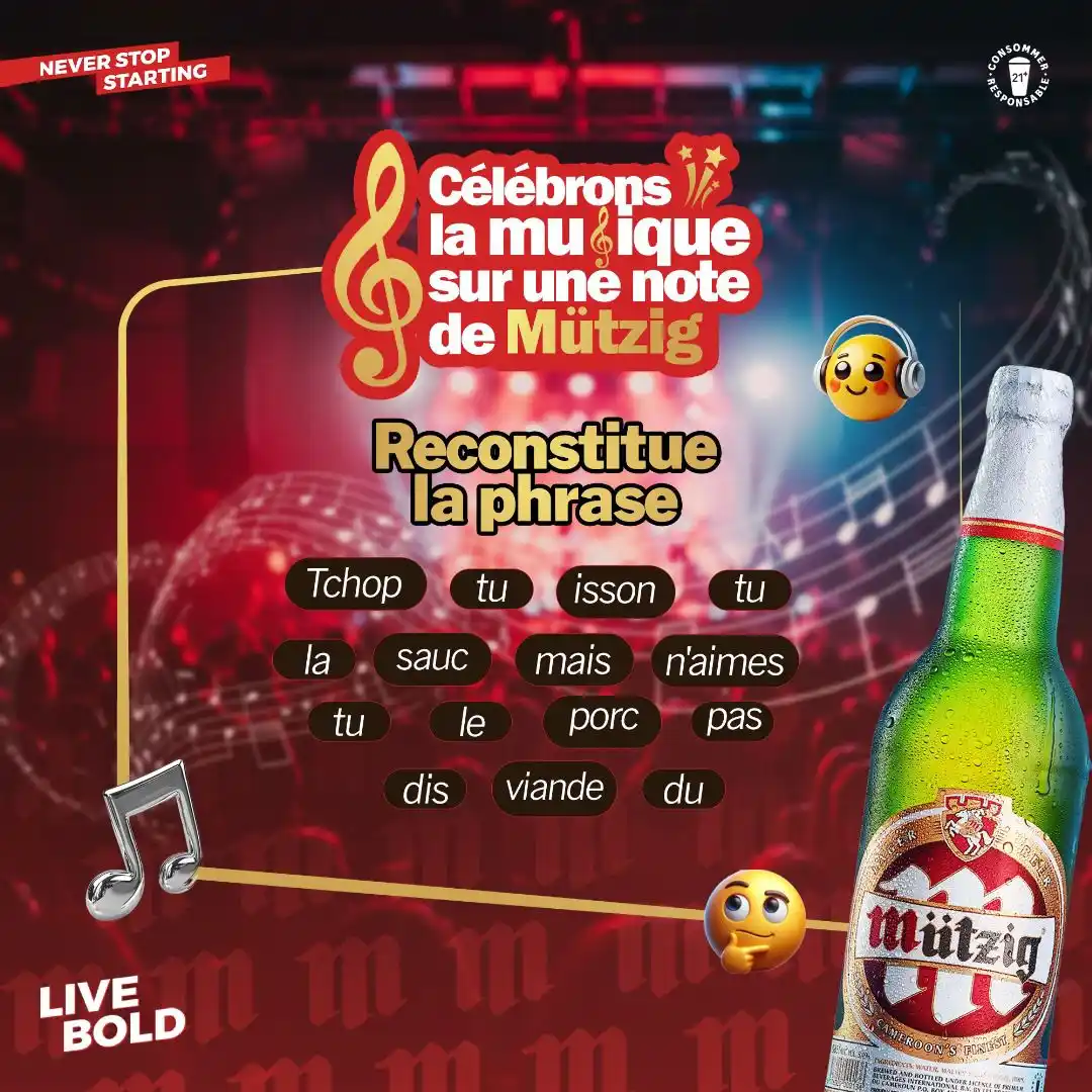 Image from Mutzig STAR: 🎶 Célébrons la musique sur une note de Mützig 🍻 🧠💡 Es-tu assez rap...