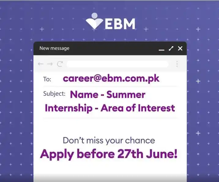 Image from Pakistan Chemist Community: EBM Summer Internship Program...