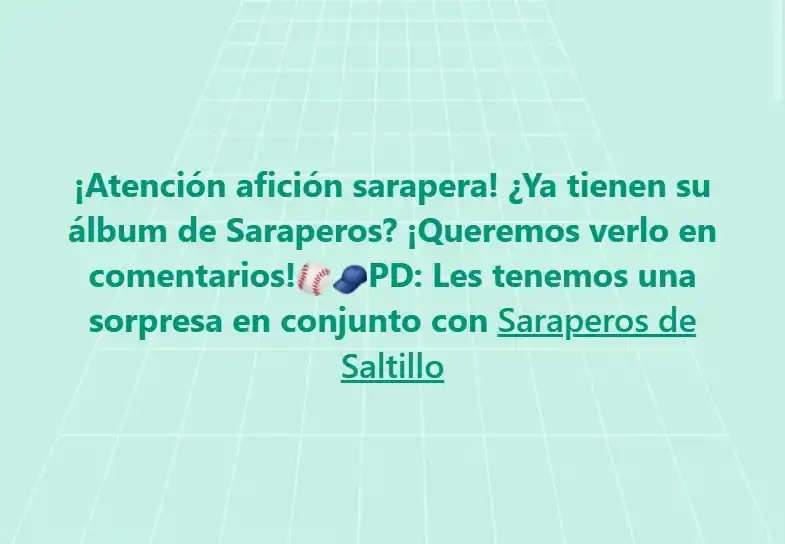 Image from Vanguardia Mx: ¿Eres fan de Saraperos?⚾👀 ¡Participa en nuestra dinámica en Facebook!...