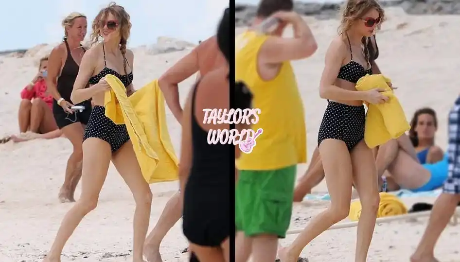 Image from ⤜ 𓂃. 𝑇𝑎𝑦𝑙𝑜𝑟'𝑠 𝑊𝑜𝑟𝑙𝑑 ◡̈ 🌷: 🔙| Hoy hace 15 años, Taylor Swift en una playa de las *Bahamas*. 💛  ...