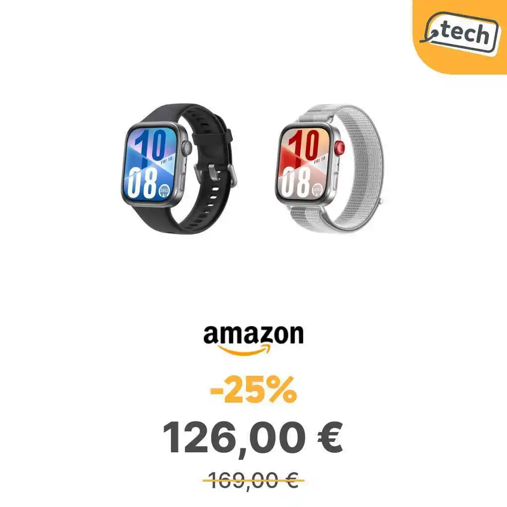 Image from offerte.club: *HUAWEI WATCH FIT 4 Smartwatch, 100 Modalità Allenamento, Fitness Trac...