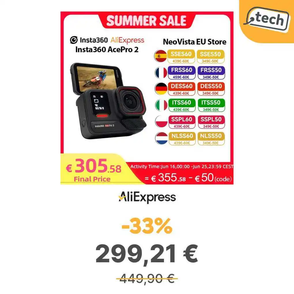 Image from offerte.club: *Insta360 Ace Pro 2 8K Action Camera impermeabile nuovo* 👉 https://o...