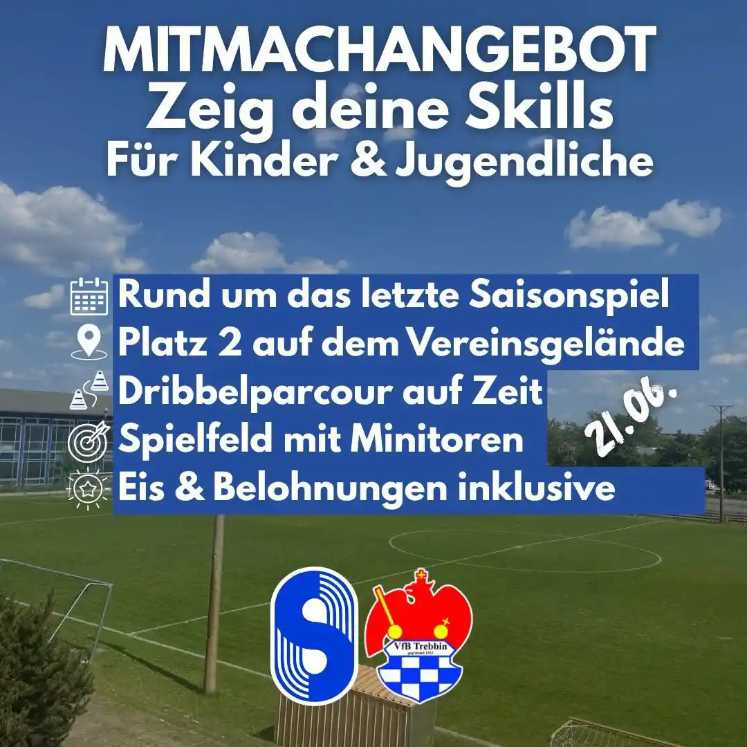 Image from BSG Stahl Brandenburg e. V.: 🔊Mitmachangebot beim letzten Heimspiel – Zeig deine Skills! ⚽ Am 21....