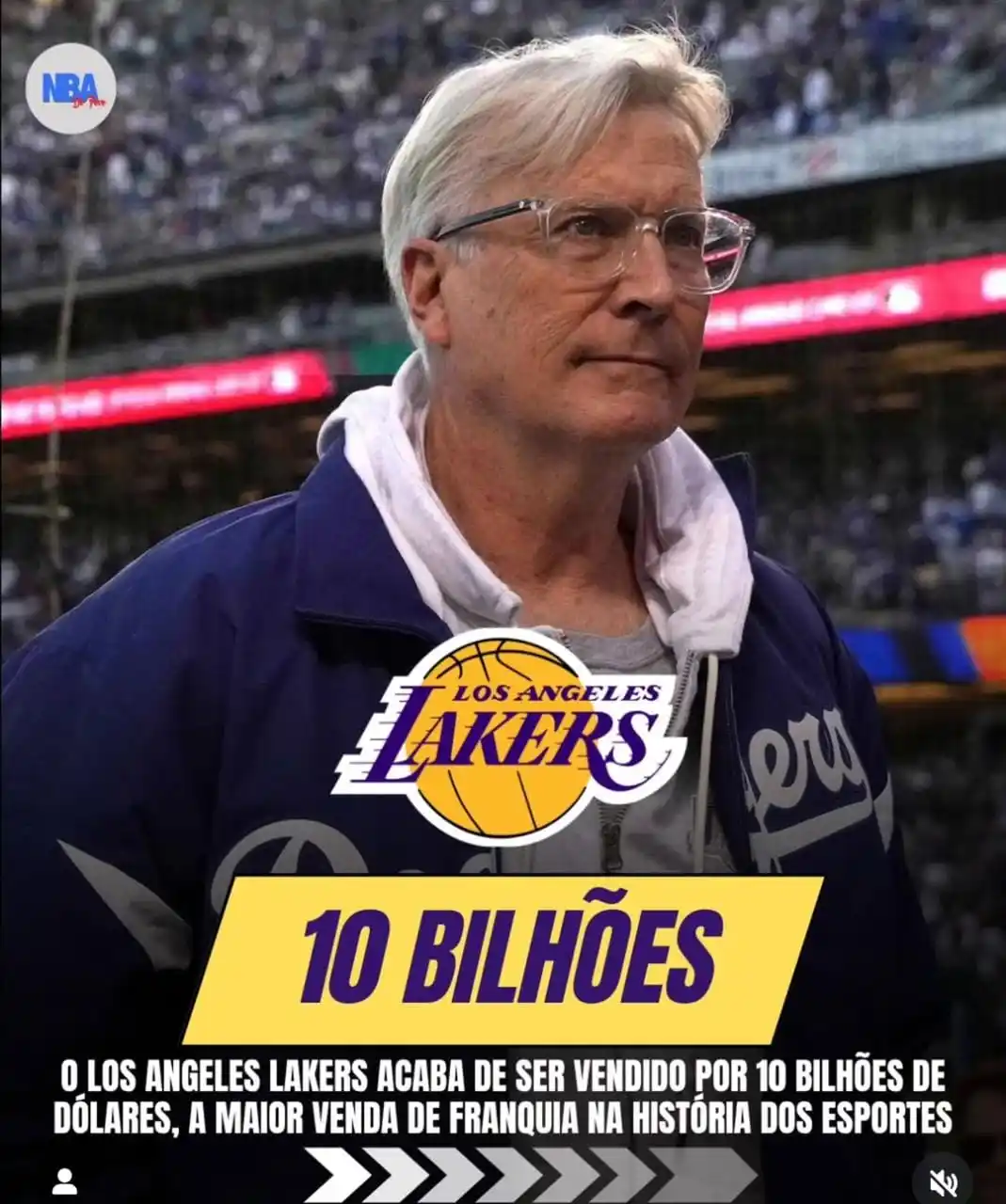 Image from Knéel Do Esporte: O DONO DO DODGERS, LA SPARKS E DA CADILLAC DA F1, MARK WALTER, ACABA D...