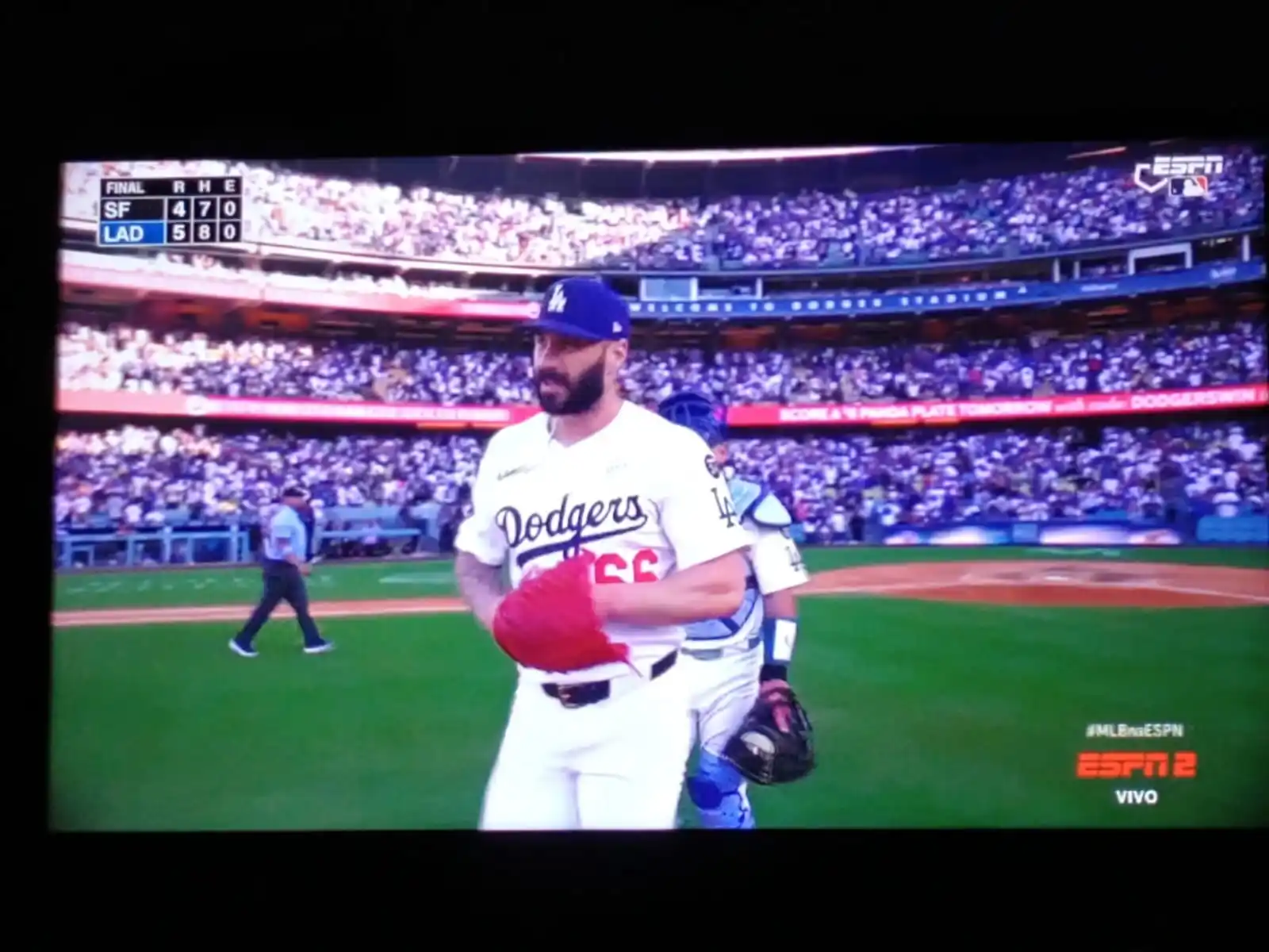 Image from Knéel Do Esporte: O LA Dodgers vence o SF Giants no clássico da Califórnia pelo SNB da M...