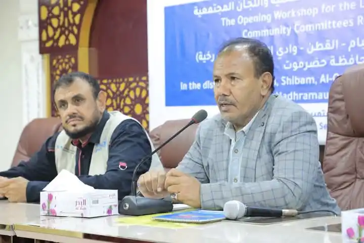 Image from / قناة / شبكة اخبار حضرموت اليوم: 🔴 وكيلنا الموقر عامر العامري يحضر ورشة تعريفية بعنوان الغذاء و الصمود...