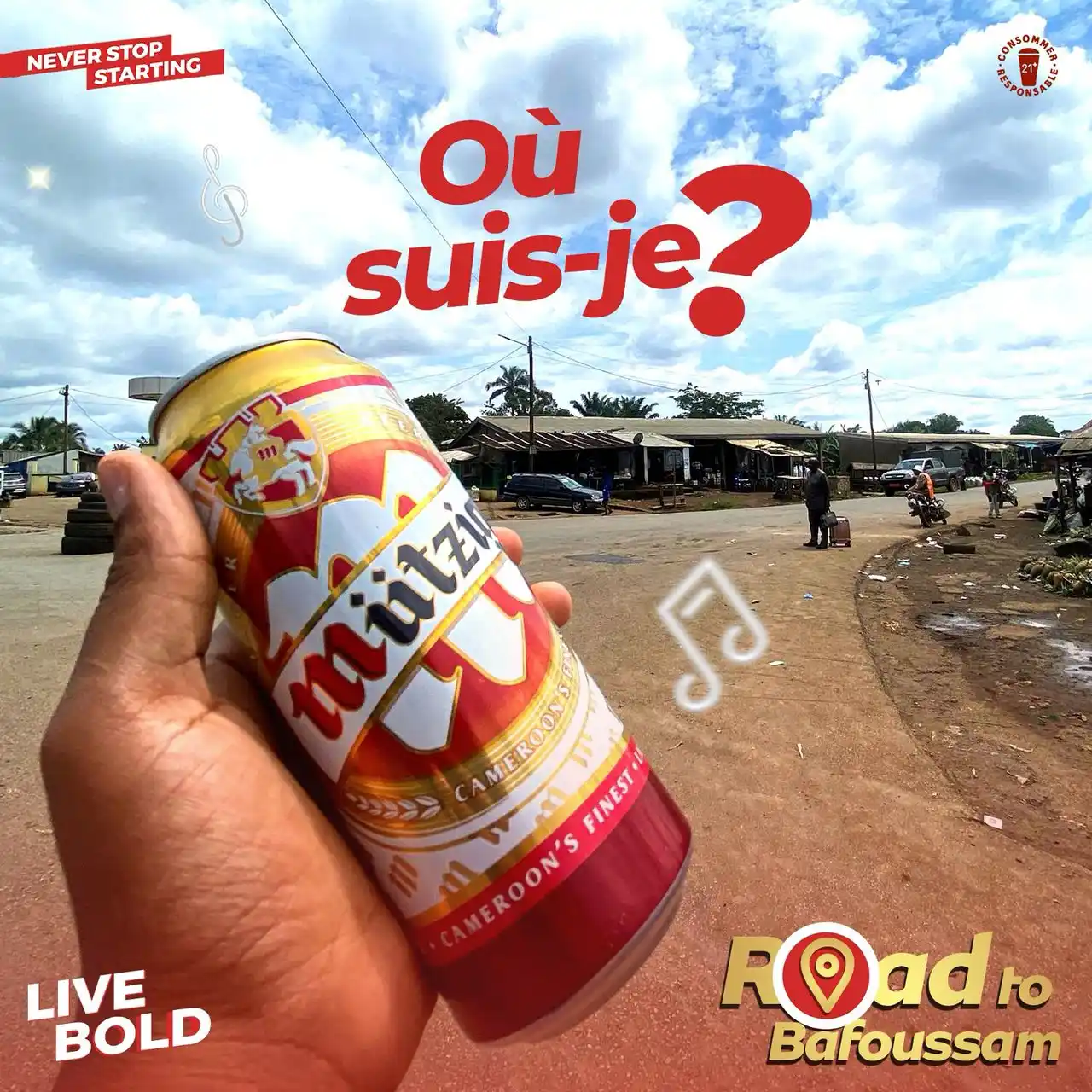 Image from Mutzig STAR: [Road to Bafoussam : Célébrons la Musique sur une note de Mützig]  Baf...