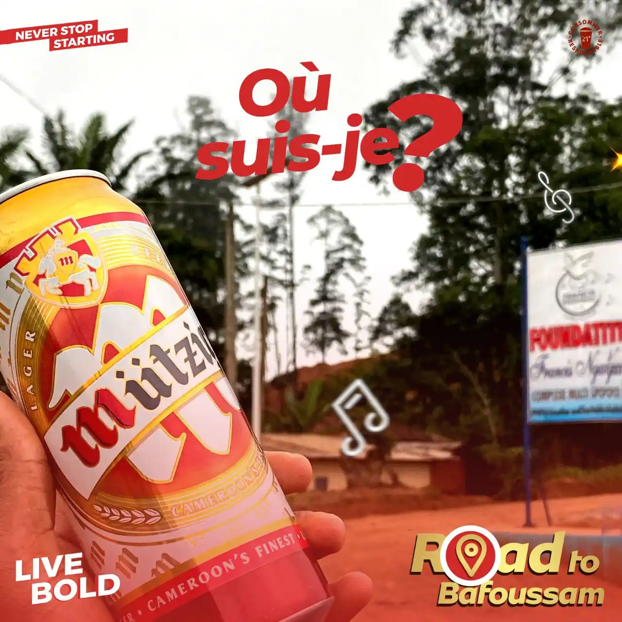 Image from Mutzig STAR: [Road to Bafoussam : Célébrons la Musique sur une note de Mützig]  Baf...