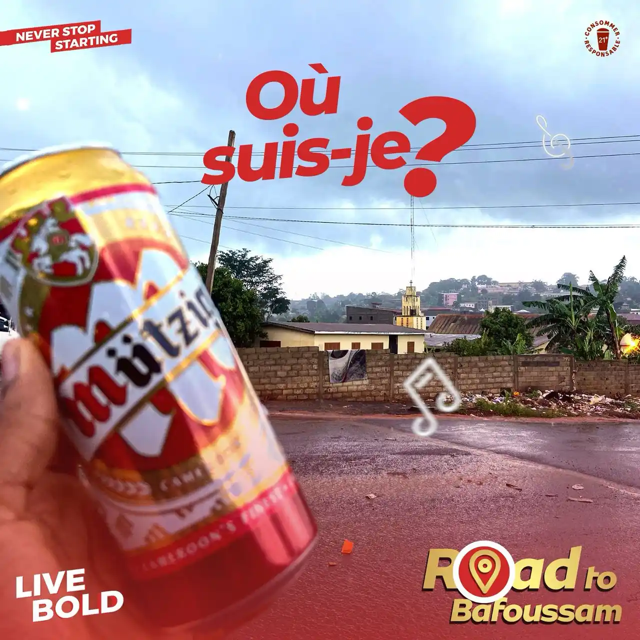 Image from Mutzig STAR: [Road to Bafoussam : Célébrons la Musique sur une note de Mützig]  Baf...