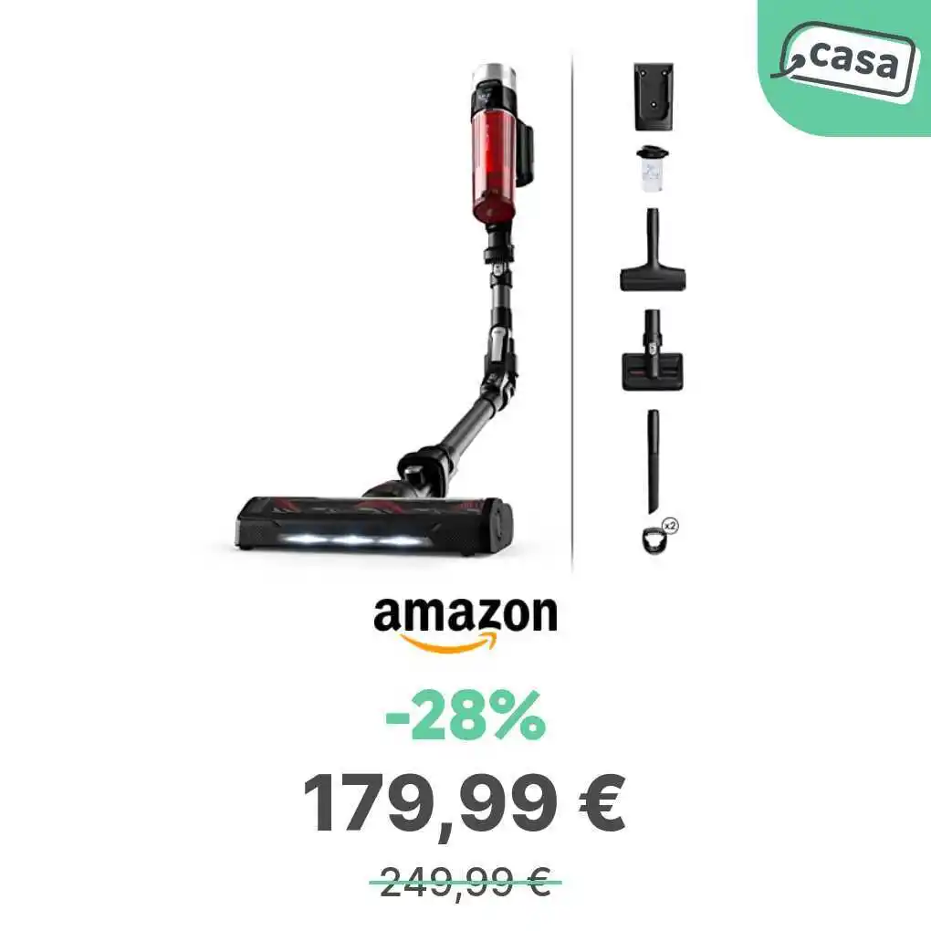 Image from offerte.club: *Rowenta X-Force Animal Care, Aspirapolvere Senza Fili, Tecnologia Fle...