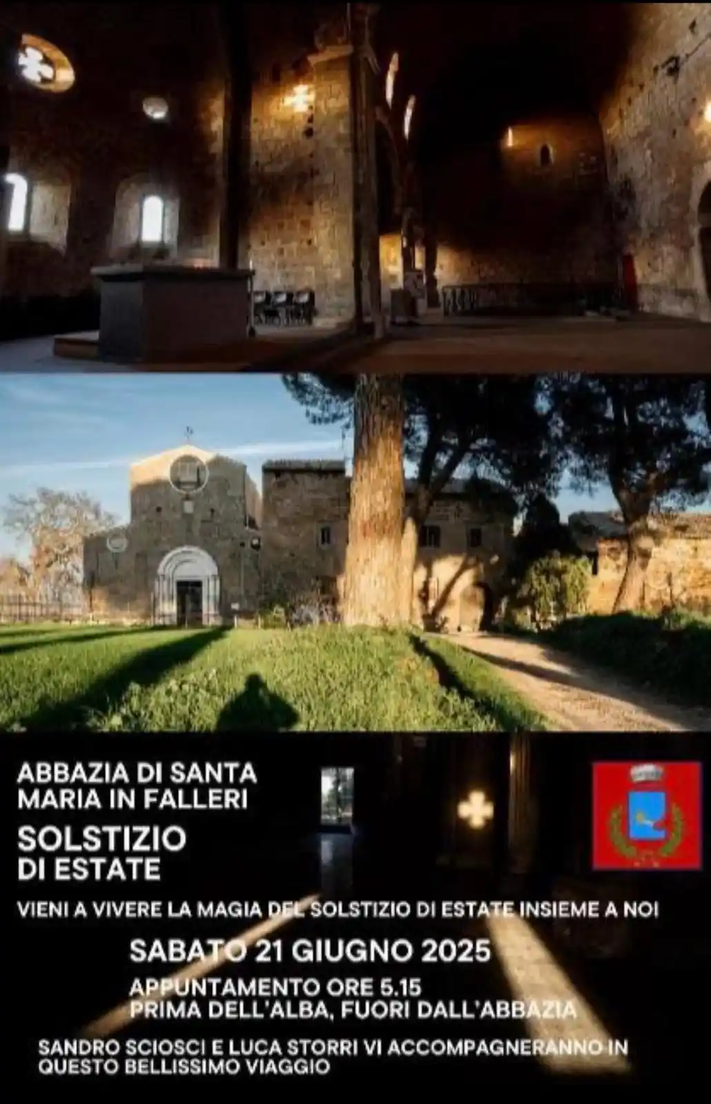 Image from Comune di Fabrica di Roma: 🔆 SOLSTIZIO D'ESTATE: luci e storia in un luogo unico‼️  👉 Sandro Sc...