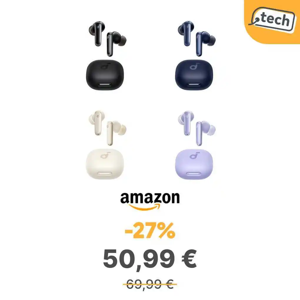 Image from offerte.club: *Soundcore by Anker P40i Cuffie Bluetooth Wireless con Cancellazione R...