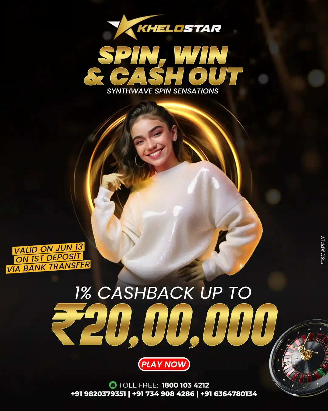 Image from Khelostar: 🎰 SPIN. WIN. CASH OUT. 💫 Synthwave Spin Sensations are HERE, and the...