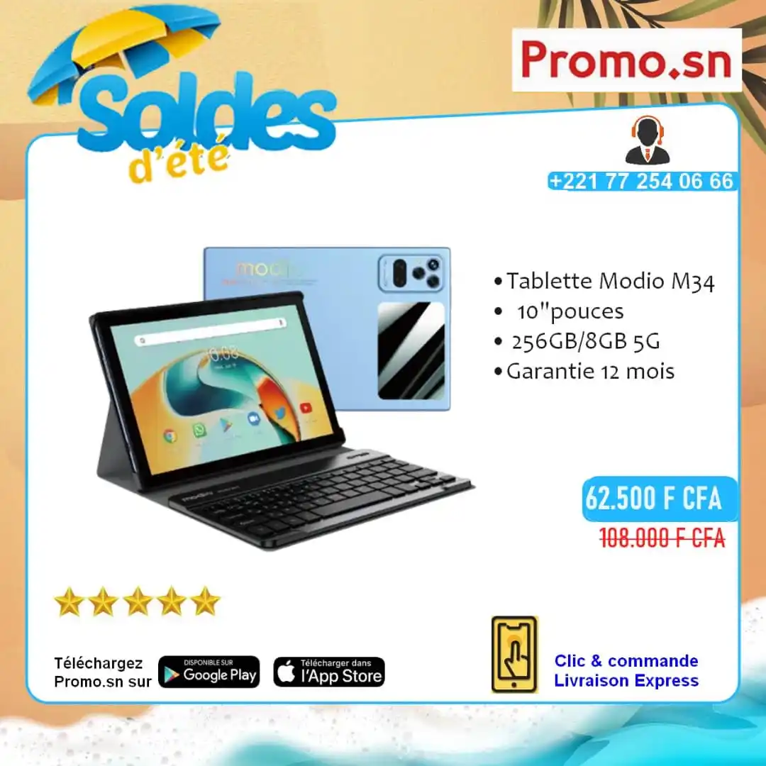 Image from Promo.sn: Tablette Modio M34 – Puissance et connectivité au bout des doigts ! ✅...