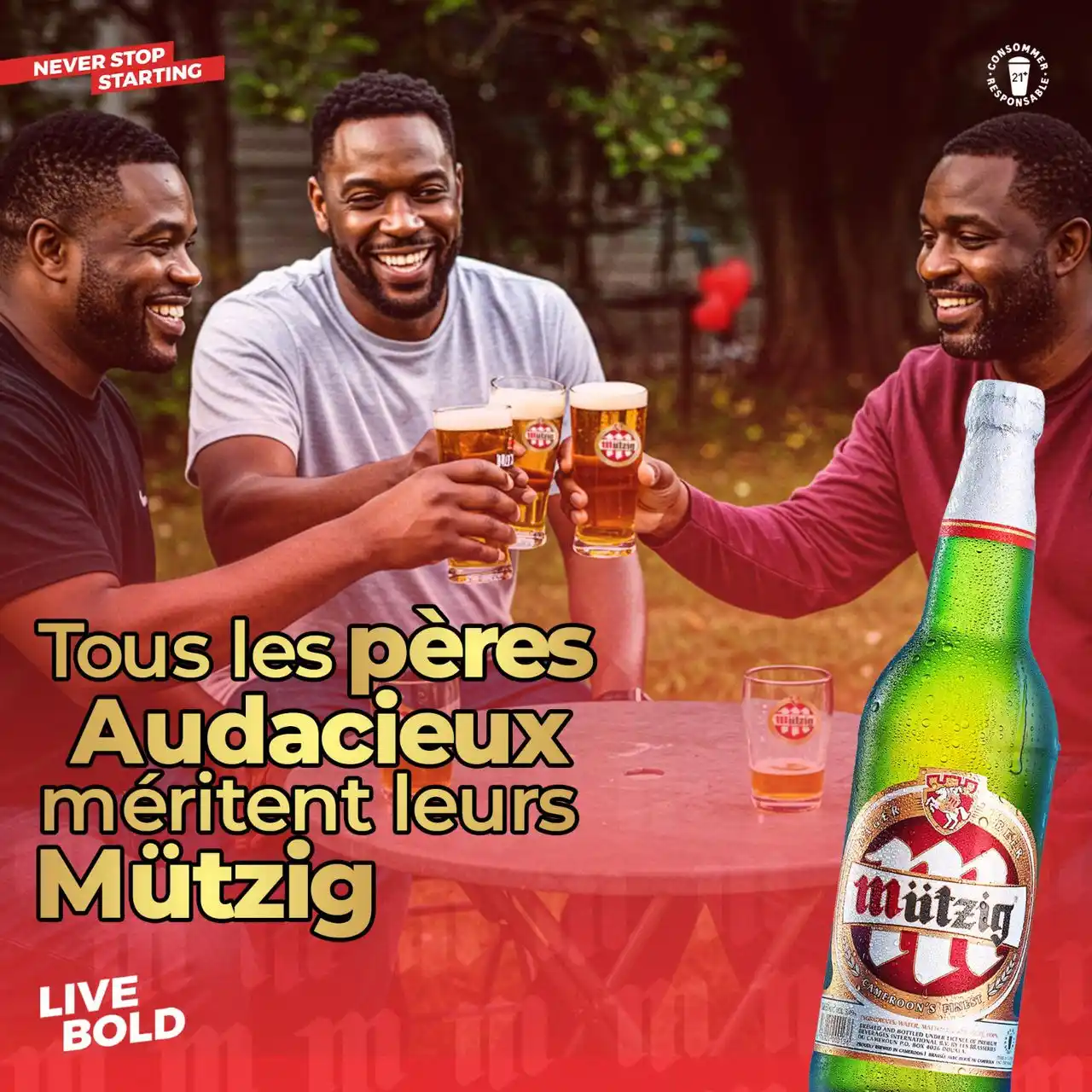 Image from Mutzig STAR: 🍻 Tous les pères Audacieux méritent un moment de détente… et leur Müt...