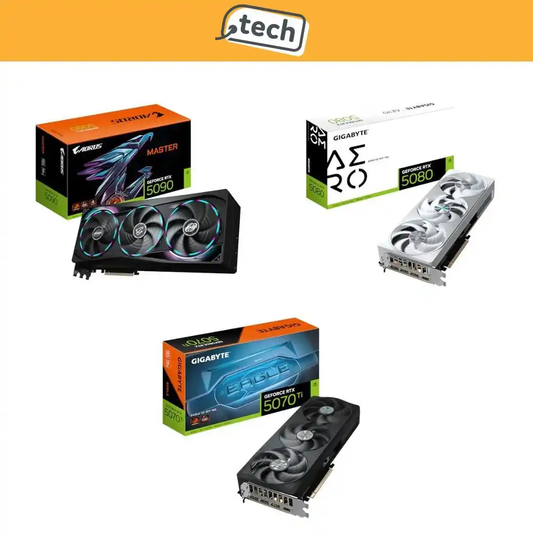 Image from offerte.club: *🎮 Tripletta di schede video*   *Gigabyte AORUS GeForce RTX 5090 MAST...