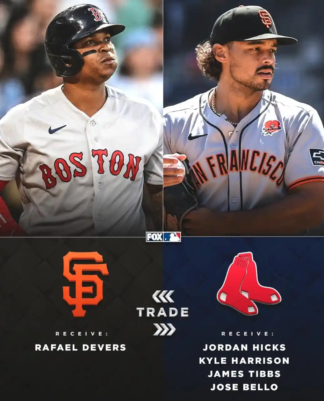 Image from Knéel Do Esporte: TROCA NERVOSA NA MLB!  RAFAEL DEVERS VAI PRO SAN FRANCISCO GIANTS E JO...