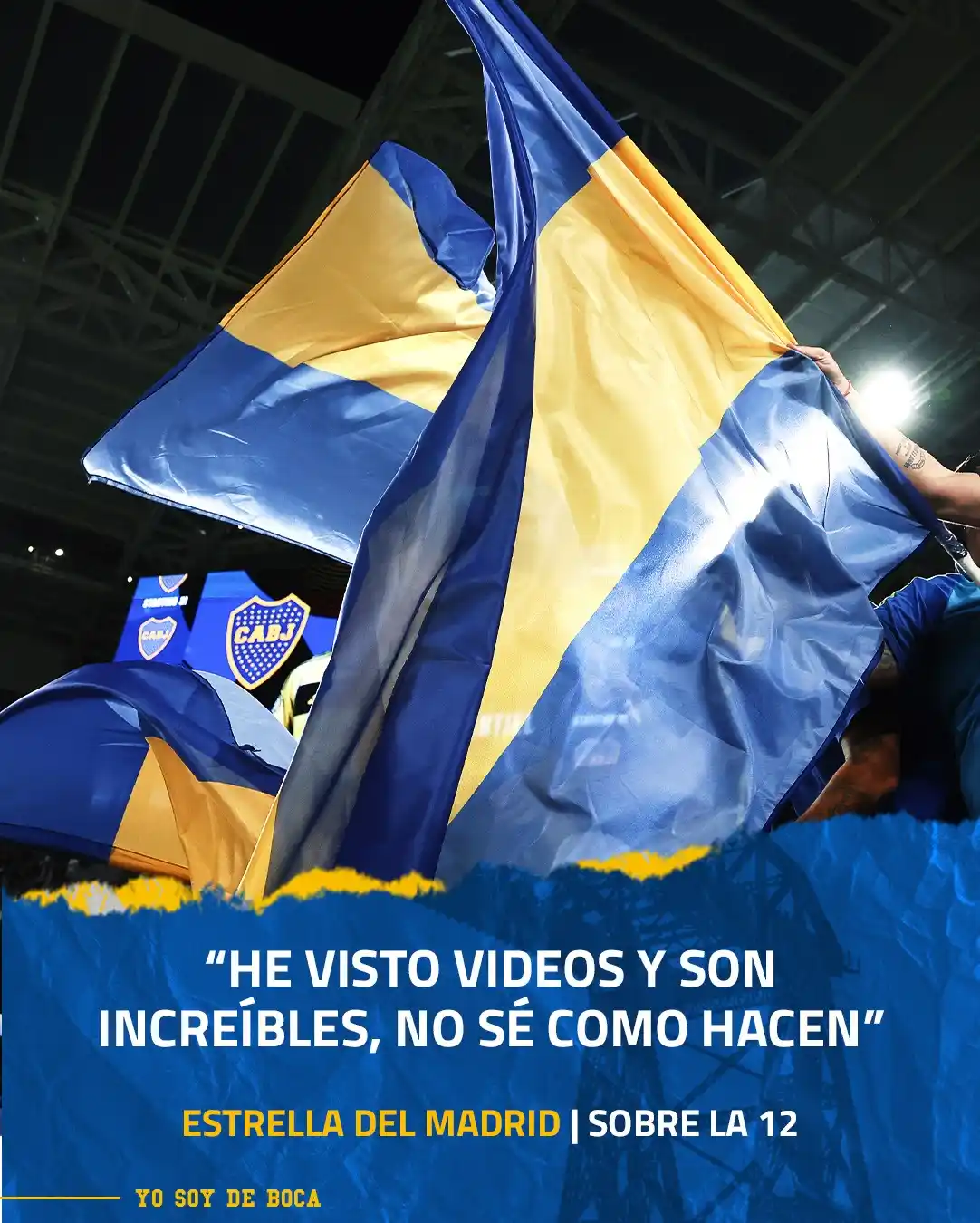 Image from Yo Soy De Boca: Una estrella del Madrid se *enamoró* de la hinchada de Boca ▶️ https:/...