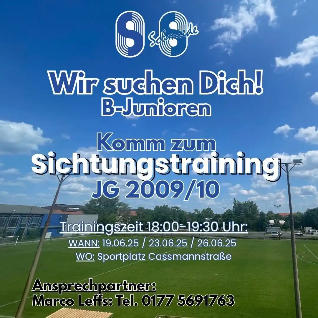 Image from BSG Stahl Brandenburg e. V.: 🔊Verstärkung gesucht für unsere B-Junioren! 🔵  Du bist Jahrgang 2009...