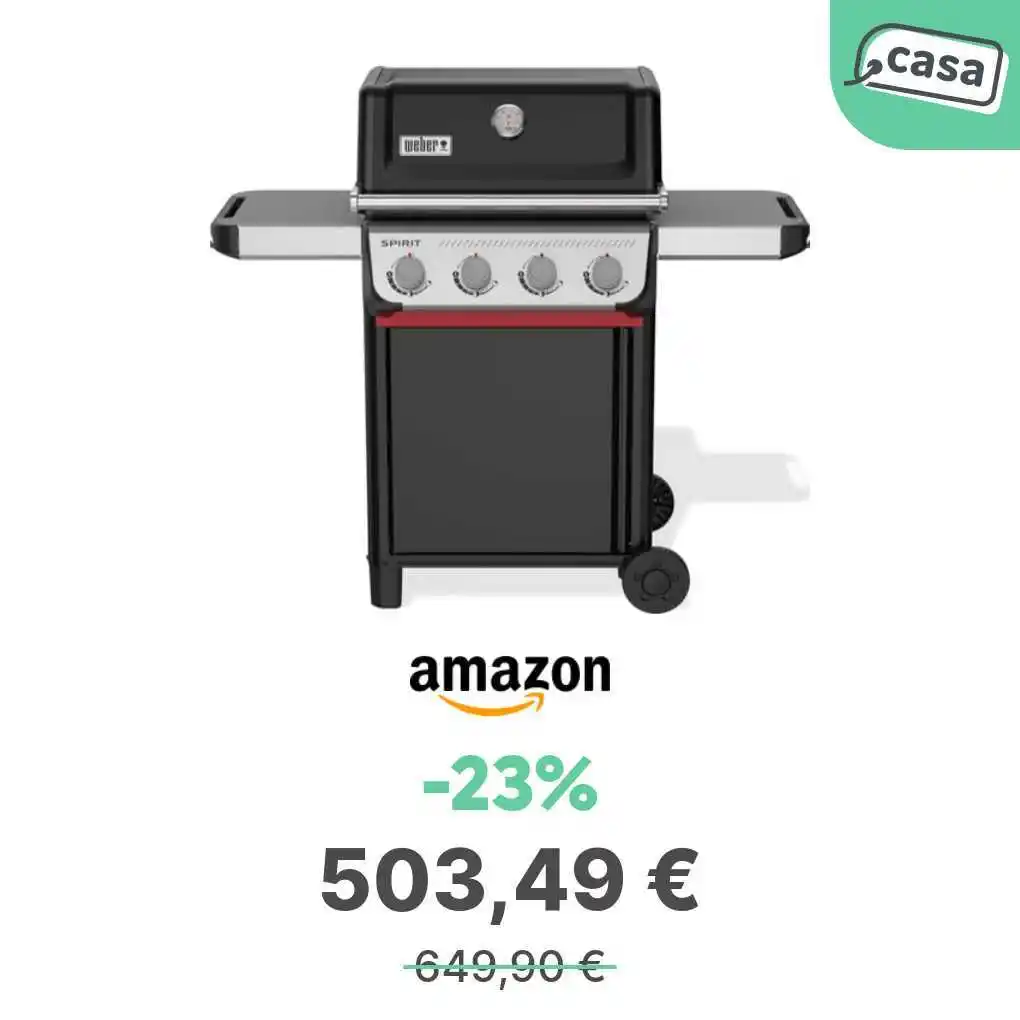 Image from offerte.club: *Weber Spirit E-410 barbecue a gas, 4 bruciatori, 51 x 46 cm*  👉 http...