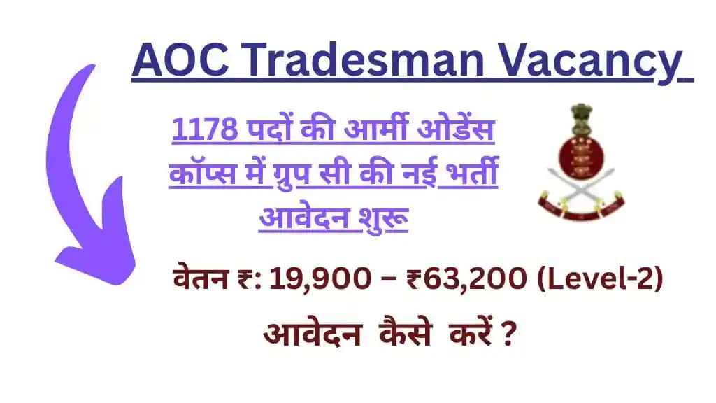 Image from PratidinRojgar - Employment News In Hindi: *1178 पदों की आर्मी ओडेंस कॉप्स में ग्रुप सी की नई भर्ती आवेदन शुरू ➡️...