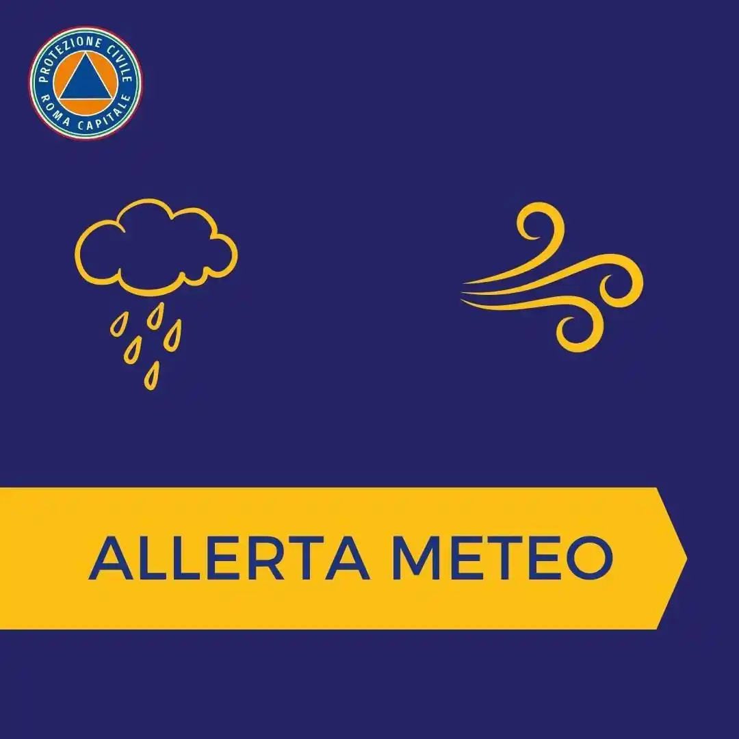 Image from Roma Capitale: 🟡 *Allerta meteo gialla per pioggia dalle prime ore di mercoledì 18 g...