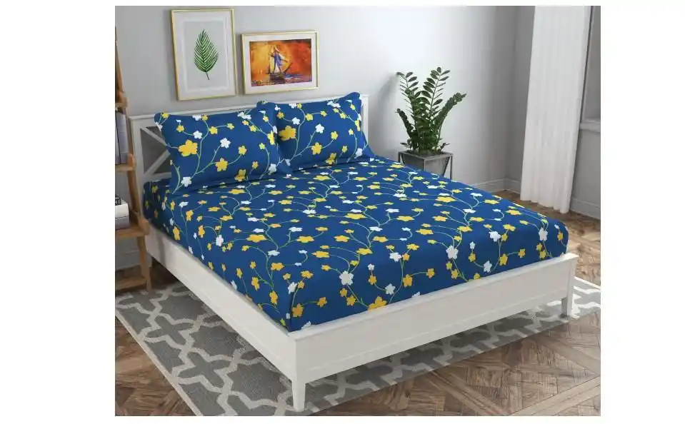 Image from DealsHub India: 🛏️ Amazon: Double Bedsheet with 2 Pillow Covers @ Just 199 https://d...