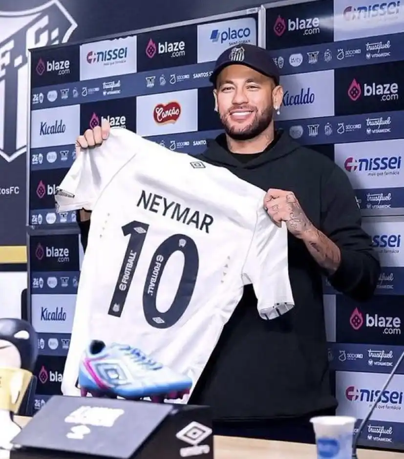 Image from DL esporte: 🚨 ATENÇÃO! As negociações entre Neymar e Santos para renovar contrat...
