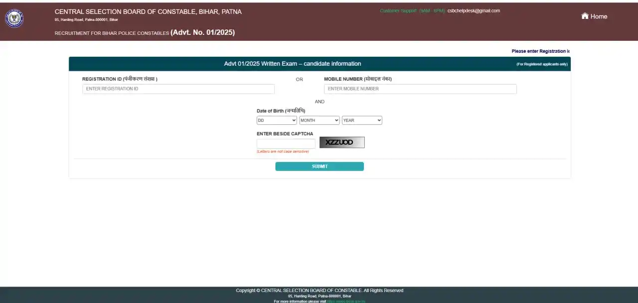 Image from Bihar Help - Jobs & Education Update: Bihar Police Exam City 2025 (Link Working) Out - https://biharhelp.in/...