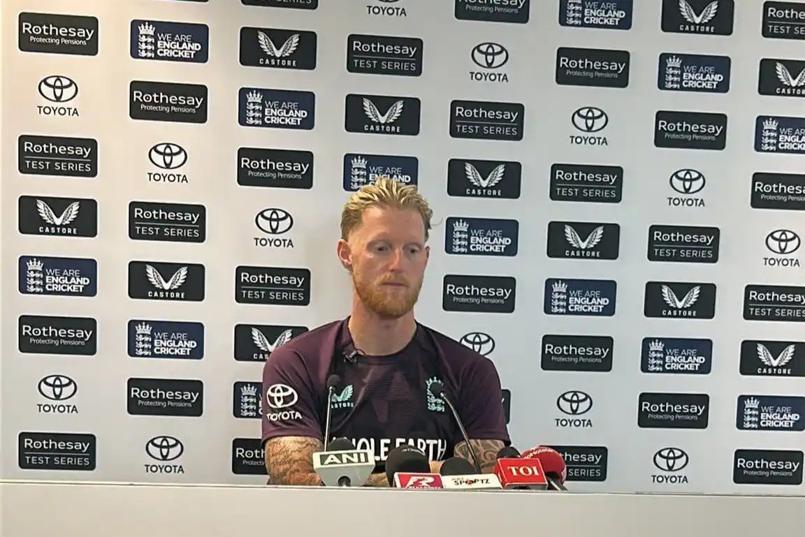 Image from THE CRICKET ARMY: *Captain Stokes in PC🗣️* "Great to have Woakes back. Me & Baz toget...