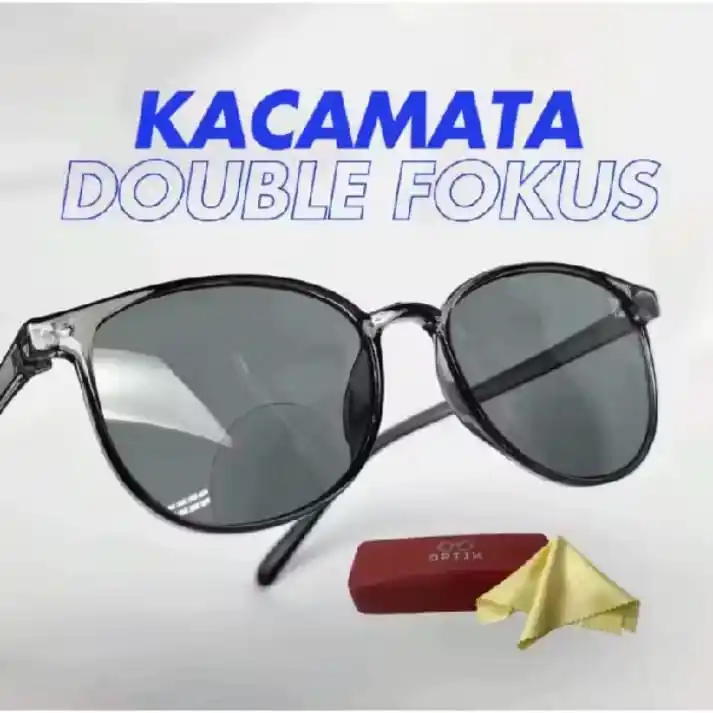 Image from Racun Shopee ♥: Cek Kacamata Double Fokus Baca Dan Jalan Lensa Redup Model Oval Kacama...