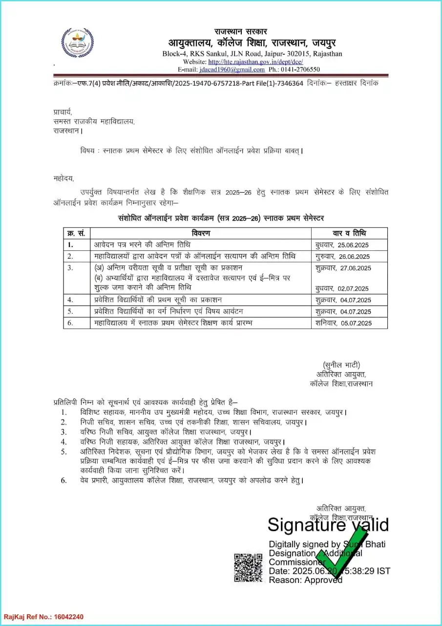 Image from Emitra Update (Banswara) 📢: College Addmission https://tinyurl.com/govtcollageadmission *राजस्थान...