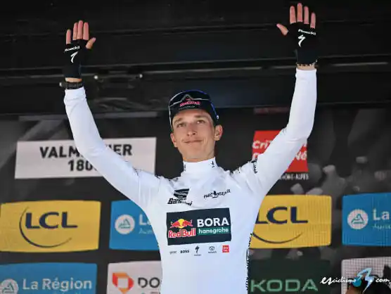 Image from EsCiclismo.Com | Ciclismo: *Critérium del Dauphiné: Florian Lipowitz: "Subir al podio del Dauphin...