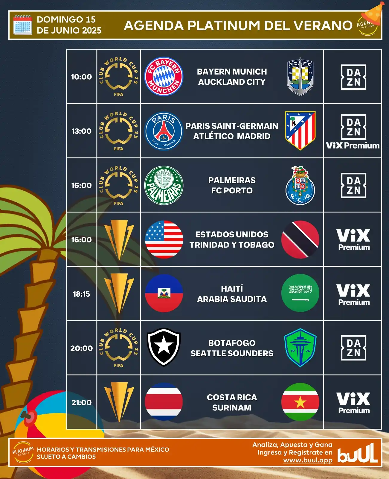 Image from PLATINUM Sports: ¡DOMINGO FUTBOLERO!  🇲🇽 <a class="text-blue-500 hover:underline curs...