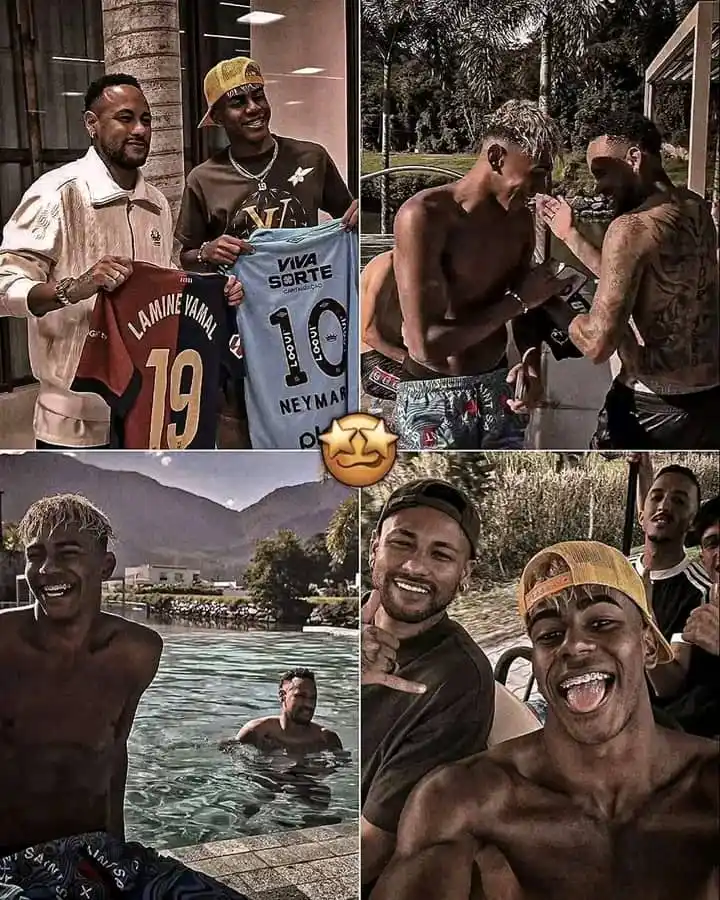 Image from FIFA CLUB WORD CUP ✅: 🇪🇦🏖️ Lamine Yamal está pasando unas vacaciones junto a su ídolo Ney...