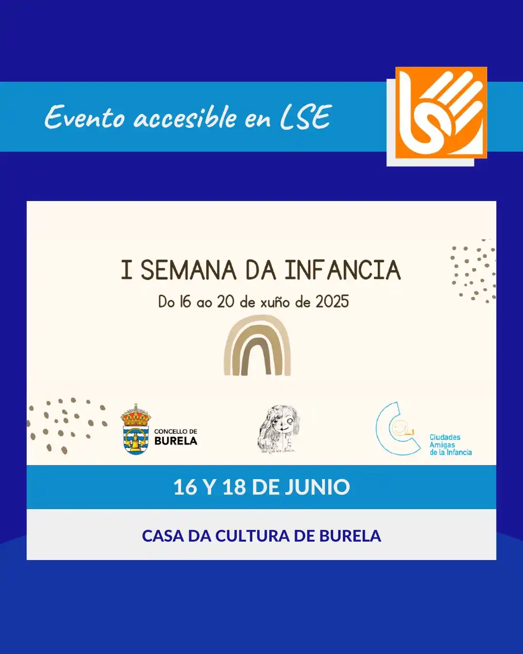 Image from FAXPG Federación de Asociacións Persoas Xordas de Galicia: 👦🧒 El Concello de Burela organiza su primera Semana de la Infancia, ...