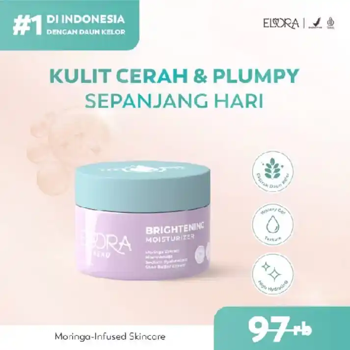 Image from Racun Shopee ♥: ELORA BEAU - BRIGHTENING MOISTURIZER - Anti-Wrinkle - With Moringa Ext...