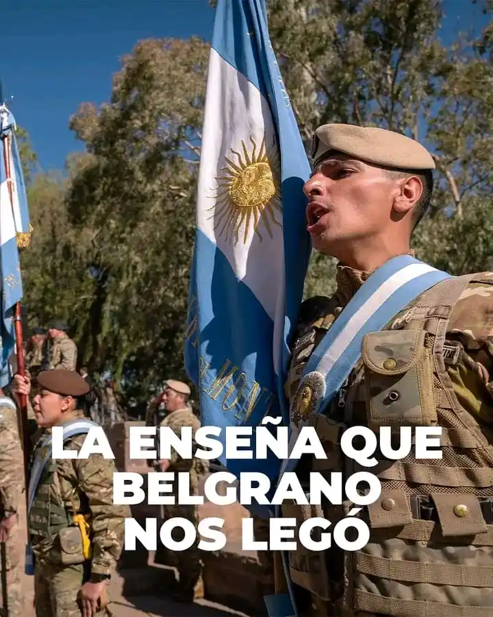 Image from APOYO AL PRESIDENTE - 🦁Leones Por La Libertad Tucumán Noticias 💜🤍💜🤍🇦🇷: En el corazón de la vida de nuestras Fuerzas Armadas, la Bandera está ...