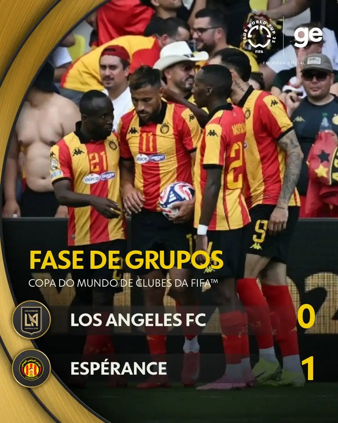 Image from DL esporte: Espérance vence, elimina o Los Angeles FC e garante a vaga do Flamengo...