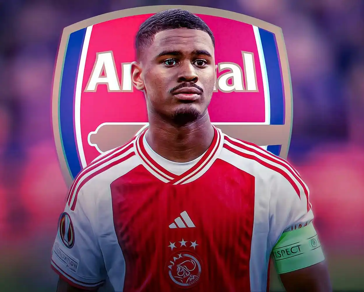 Image from CentreGunners. : 🚨EXCL: Arsenal are set to hold talks with Ajax for Jorrel Hato. Arsen...